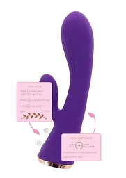 Вібратор-кролик ToyJoy Iris, 17.5 см (фіолетовий) - мініатюра 5