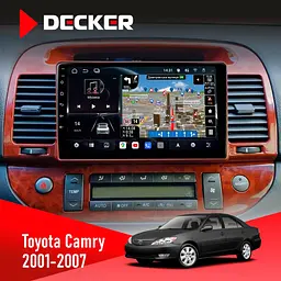 Штатна магнітола Toyota Camry 30 2001-2007 Decker D9-011 4x64, DSP, 4G, 360 Decker (НФ-00006477)