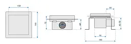 Трап для душу Rea Dots 15x15 nickiel brushed REA-G6203 - мініатюра 6