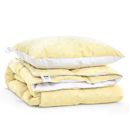 Набір MirSon пуховий №9519 Bio-Beige демі ковдра 200х220 см + 2 подушки бежевий (2200010804997) - мініатюра 3