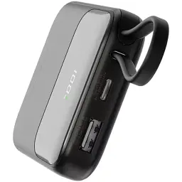 Батарея універсальна Canyon 10000mAh OnPower 101 PD/22.5W built-in cable Black (CNS-CPB101BK) - мініатюра 6
