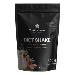 Замінник харчування VitalHarmony Diet Shake, 500 грам - Полуниця