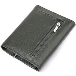 Стильний гаманець середнього розміру із натуральної шкіри ST Leather 23075 зелений - мініатюра 2