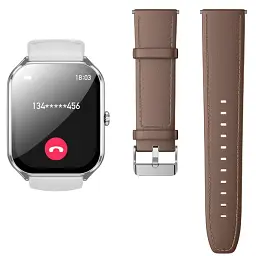 Смарт-годинник Hoco Y28 Amoled Smart Sports Watch (call version) Silver - мініатюра 4