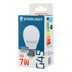 Світлодіодна лампа Enerlight G45, 7W, 4100K, E27 (G45E277SMDNFR) - мініатюра 2