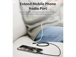 Кабель Vention Audio 3.5 mm M - 3.5 mm F 1m Black (BHBBF) - мініатюра 7