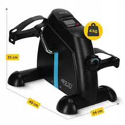 Міні велотренажер 4FIZJO Evo 2 в 1 для рук та ніг MBIKE01 Black/Blue (P-5905973401692) - мініатюра 3