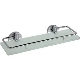 Полиця скляна Bemeta Omega з відкидним бортиком 300x55x130 mm 104102202, Білий
