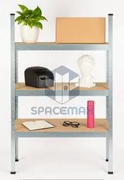 Стелаж металевий 100×60×35 оцинкований самозбірний SPACEMAX 3