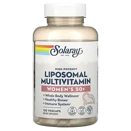 Вітамінно-мінеральні комплекси Liposomal Multivitamin Women's 50+ 120 капсул Solaray vit0006194
