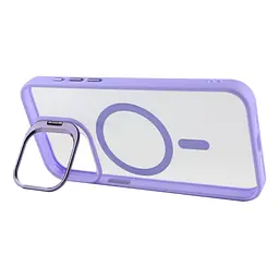 Чохол із підставкою MagSafe TPU PC Metal Stand Case Apple iPhone 15 Pro Max Purple - мініатюра 2