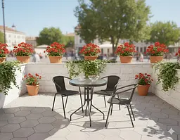 Комплект садових меблів Jumi Bistro-3 круглий стіл - мініатюра 2