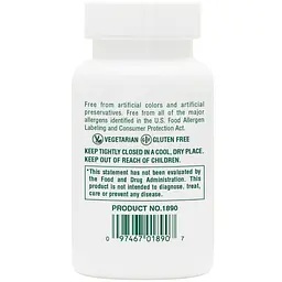 Нiацинамiд (В3) Natures Plus Niacinamide 500 мг 90 таблеток  - мініатюра 3