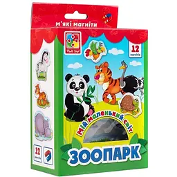 Набір магнітів Vladi Toys Мій маленький світ на магнітах Зоопарк VT3106-10 (укр)