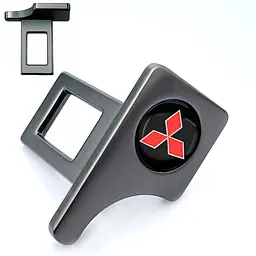 Заглушка ременя безпеки Mitsubishi Red логотип Темні 1 шт