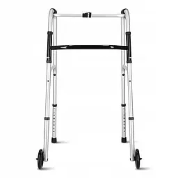 Реабілітаційні ходунки 4FIZJO регульовані, з коліщатами Silver/Black (P-5905973406451)