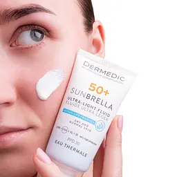 Засіб від засмаги Dermedic Sunbrella Ультралегкий захисний флюїд SPF 50+ Для сухої та нормальної шкіри 40 мл (5901643177546) - мініатюра 5