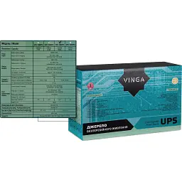 Пристрій безперебійного живлення Vinga LED 1500VA plastic case with USB (VPE-1500PU) - мініатюра 12