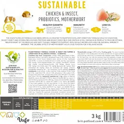 Сухий корм Brit Care Dog Sustainable Puppy для цуценят, з куркою та комахами, 1 кг - мініатюра 6