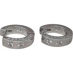 Срібні сережки TOP Silver з фіанітами. 9520160Б