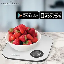 Ваги кухонні Bluetooth Profi Cook PC-KW 1158 BT - мініатюра 7