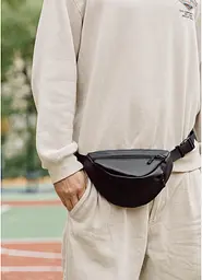 Поясна сумка бананка Sambag Urban SKHm чорний 24 х 15 х 8 см (85151001m) - мініатюра 2
