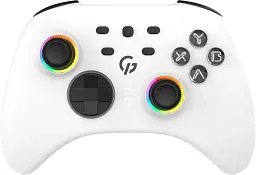 Геймпад GamePro GPX13W 2.4G/BT 5.1/USB/PC/iOS/Android RGB White (GPX13W) UA