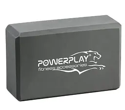 Блок для йоги PowerPlay 4006 Yoga Brick Сірий (PP_4006_Grey_Yoga_Brick)