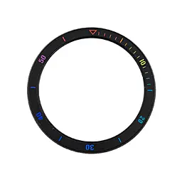 Безель ATR і шкіряний ремінець Sikai для смартгодинника Xiaomi Watch S3/S4 Black-rainbow - мініатюра 4