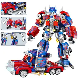 Конструктор Робот трансформер Optimus Prime Оптимус Прайм Vs Машина, набір 2 в 1 - мініатюра 2