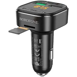 FM трансмітер модулятор Borofone BC43 Flash QC3.0 Bluetooth чорний - мініатюра 3
