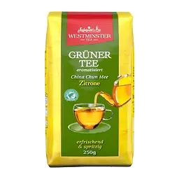 Чай зелений Westminster Gruner Tee Zitrone з лимоном 250г. - мініатюра 2