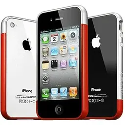 Бампер Spigen Case Linear EX Meteor iPhone 4S Dant Red - мініатюра 6