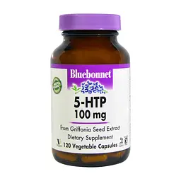 Амінокислота Bluebonnet Nutrition 5-HTP (гідроксітріптофан), 100 мг, 120 капсул (BLB0053)