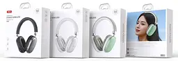 Безпровідні навушники XO BE45 Stereo Wireless Headphones Сріблястий - мініатюра 3