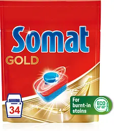 Таблетки для посудомийної машини Somat Gold 34 шт. - мініатюра 2