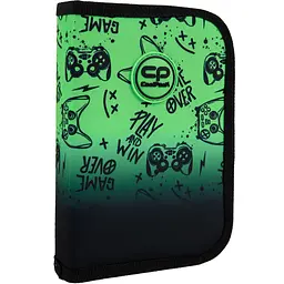 Пенал на блискавці пустий CoolPack Game Over з органайзером для ручок 20x14x3 см (F076969)