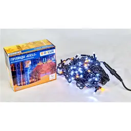 Гірлянда Delux ICICLE 108LED 2x1 м Жовтий flash Білий/Чорний IP44 (90015178) - мініатюра 2