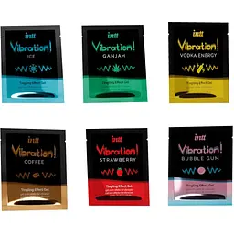 Набір пробників рідкого вібратора Intt Vibration Six Flavor Mix (12 по 5 мл) - мініатюра 4