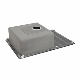 Кухонна мийка Germece Handmade Black Glass 780x510x200, Чорний - мініатюра 3