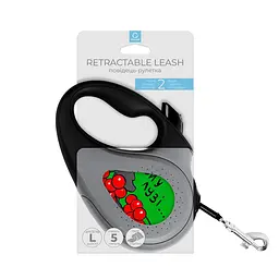 Повідець-рулетка для собак Waudog R-leash малюнок Калина L до 50 кг 5 м - мініатюра 2
