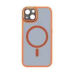 Чехол для Apple iPhone 13, Unit MagSafe SE, оранжевый, с защитой камеры, магсейф, противоударный, магнитный, панель-накладка с MagSafe, с поддержкой беспроводной зарядки, TPU+PC, защита всего корпуса, ударопрочный, ArmorStandart (ARM75377)