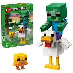 Конструктор LEGO Minecraft Курячий Жокей 344 деталі (21582) - мініатюра 6