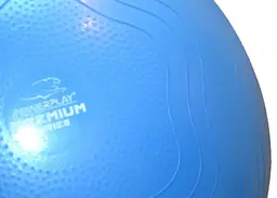 М'яч для фітнесу (фітбол) укріплений PowerPlay 4000 Ø65 cm Premium Gymball Anti-Burst Синій + помпа (PP_4000_65cm_Blue) - мініатюра 5