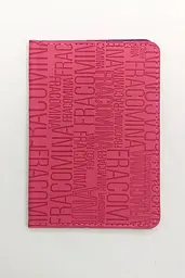 Обкладинка на паспорт-книжку "Літери" PDV-06 Color-it (6973795230508) Рожевий