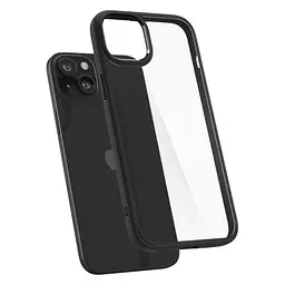 Прозорий чохол Spigen Crystal Hybrid Matte Black для iPhone 15 (ACS06484) - мініатюра 2