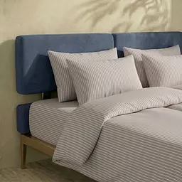 Простирадло на резинці з вареної бавовни 180х200х30 CASHMERE STRIPE COSAS (2200000049988) - мініатюра 4