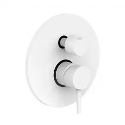 Змішувач для ванни/душу на 2 споживача Paffoni Light white matt LIG018BO, Білий матовий