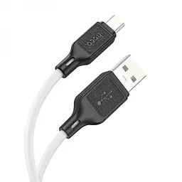 Кабель HOCO X90 Cool silicone charging data cable for Micro белый - миниатюра 3