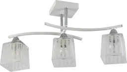 Люстра декоративна V XA1394/3 White+Chrome на 3 плафонів - мініатюра 2